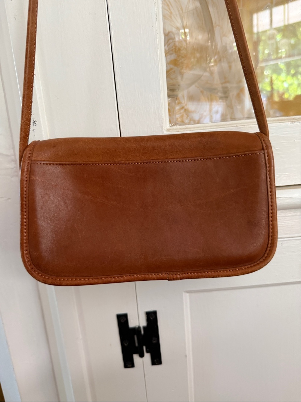 Coach Vintage Brown Leather Crossbody Bag - Picture 4 of 9